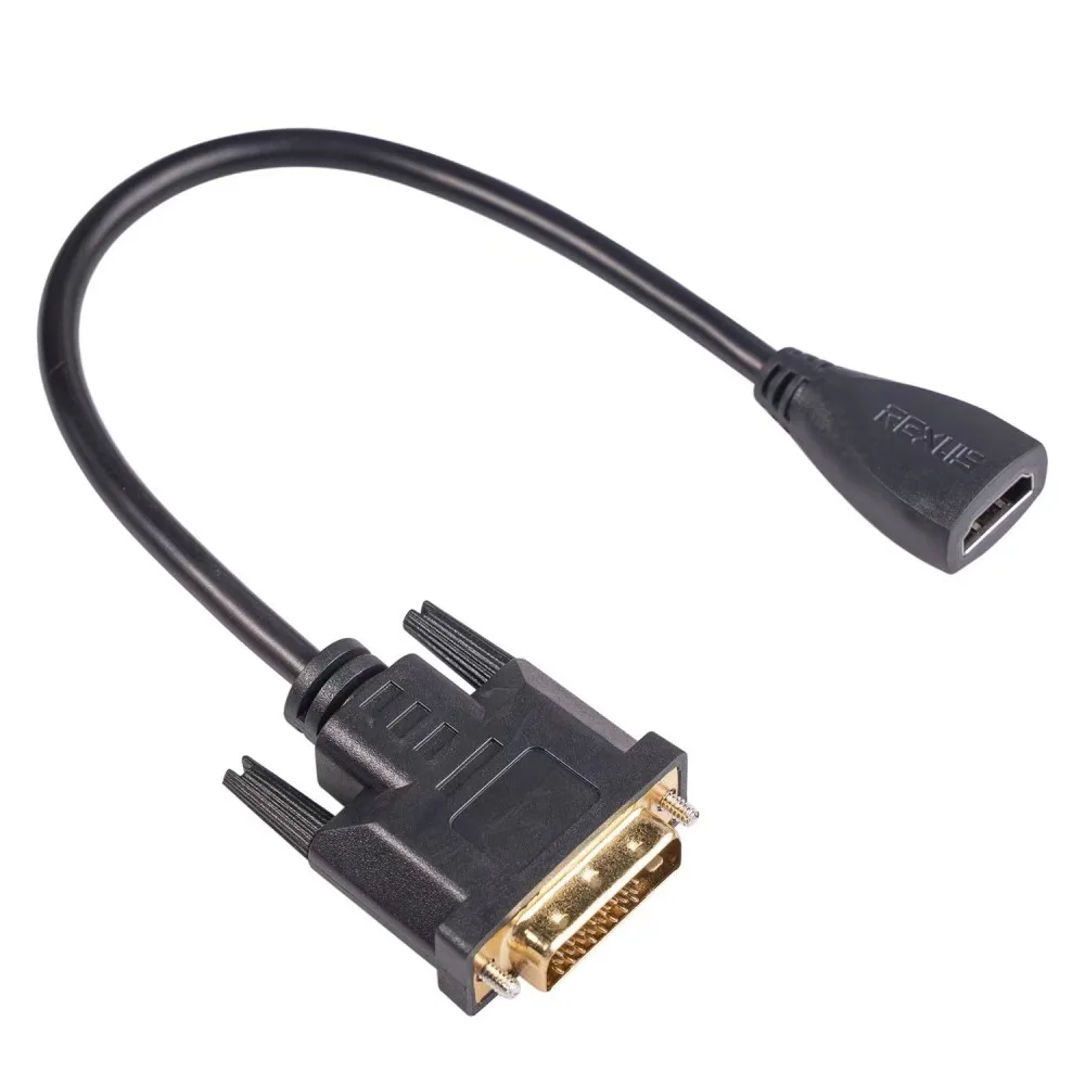 DVI-D To VGA HDMI Adapter DVI24+1 25Pin DVI-D TO HDMI Female HD Display Video Conversion Cable 30cm For HDTV HD PC Projector