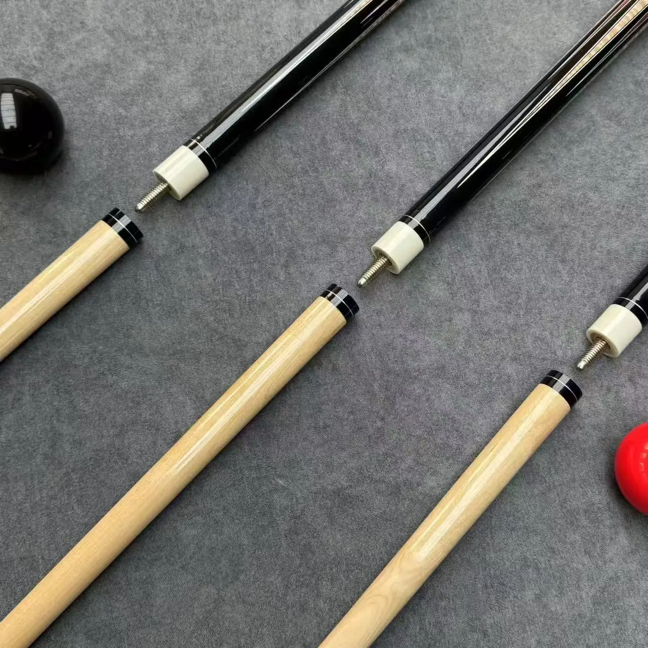 

High Quality 10mm Snooker & Billiards Cue Chalk Athlete Exclusive Maple Pool Cue with 13mm High Quality Cue Head