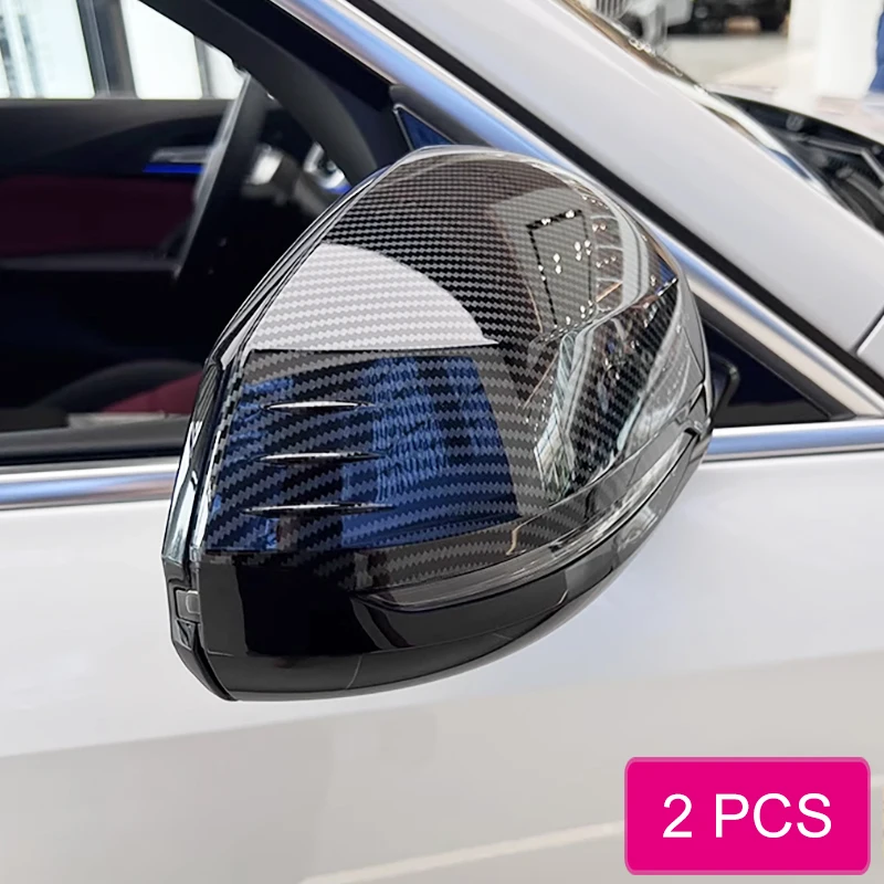 For BMW X1 iX1 X2 iX2 U10 U11 2023-2026 Side Rearview Wing Mirror Cover Overlay Carbon Fiber
