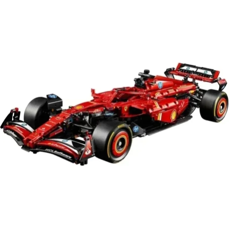 Raumdekoration 1361 Teile Rotes Sportrennwagen-Bausteinset Superauto-Bausteine Geburtstags- und Weihnachtsgeschenk für Erwachsene
