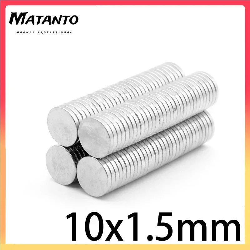 

20/50/100/200/300/500PCS 10x1.5 Small Round Rare Earth Magnets Magnet 10x1.5mm N35 Permanent Neodymium Magnets Disc 10*1.5 mm