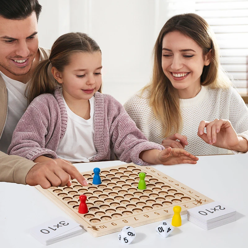 Planche de Multiplication en bois 99, jouets arithmétiques Montessori, Table de Multiplication, apprentissage des mathématiques, comptage, outils pédagogiques pour enfants