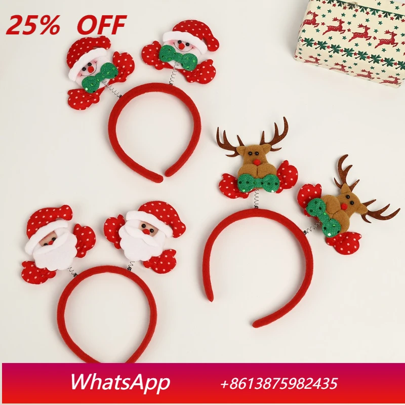 

LTT Christmas decorative headband cute holiday scene decorative headband