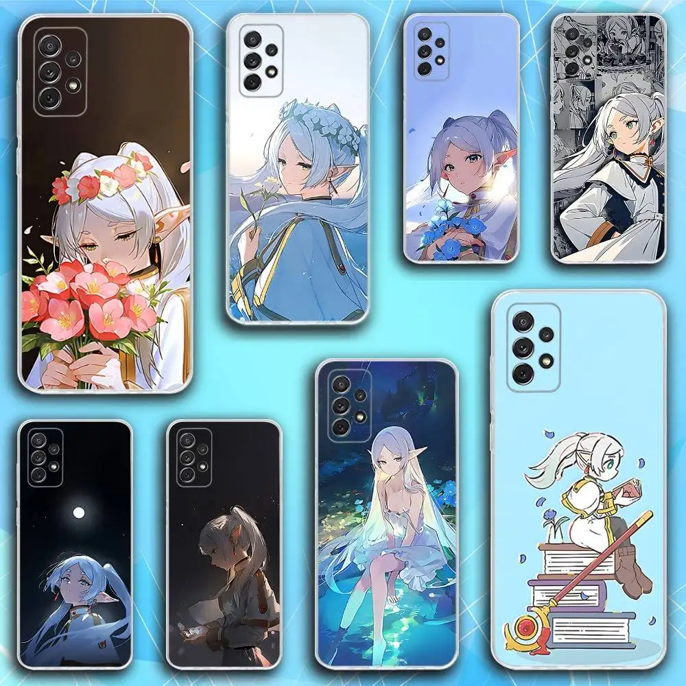

S-Sousou No F-Frieren Phone Case For Samsung S30,23,21,22,20, FE lite,S10,9,8,7 PIus Note20ultra Soft Transparent