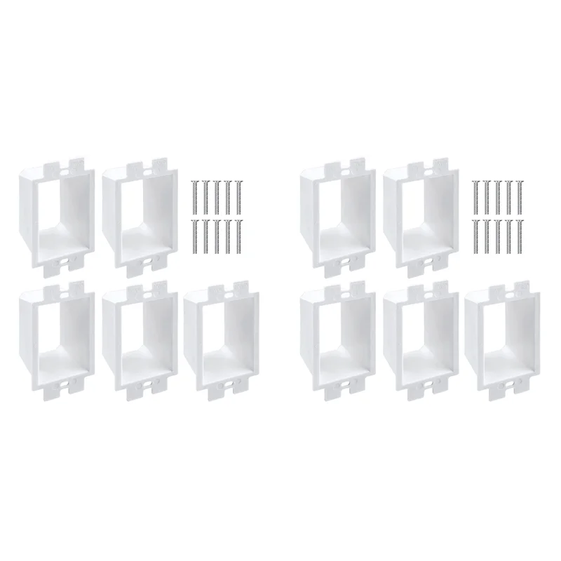 

AT44-10PCS BE1-2 Удлинители электрической розетки с 20 шт. винтами, удлинитель коробки с 1 клавишами, удлинитель коробки с одной группой