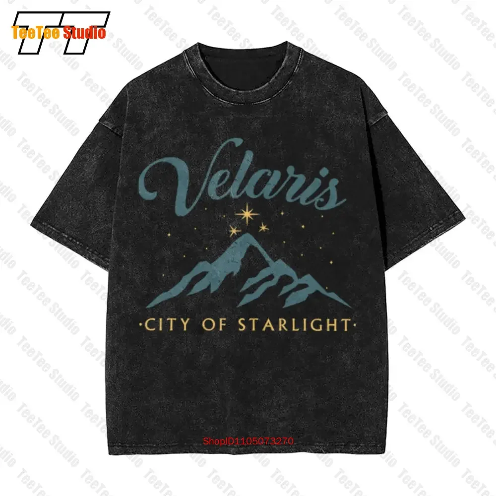Velaris The City Of Starlight Sarah J Mass Vintage Oversized T-Shirt 86WQ