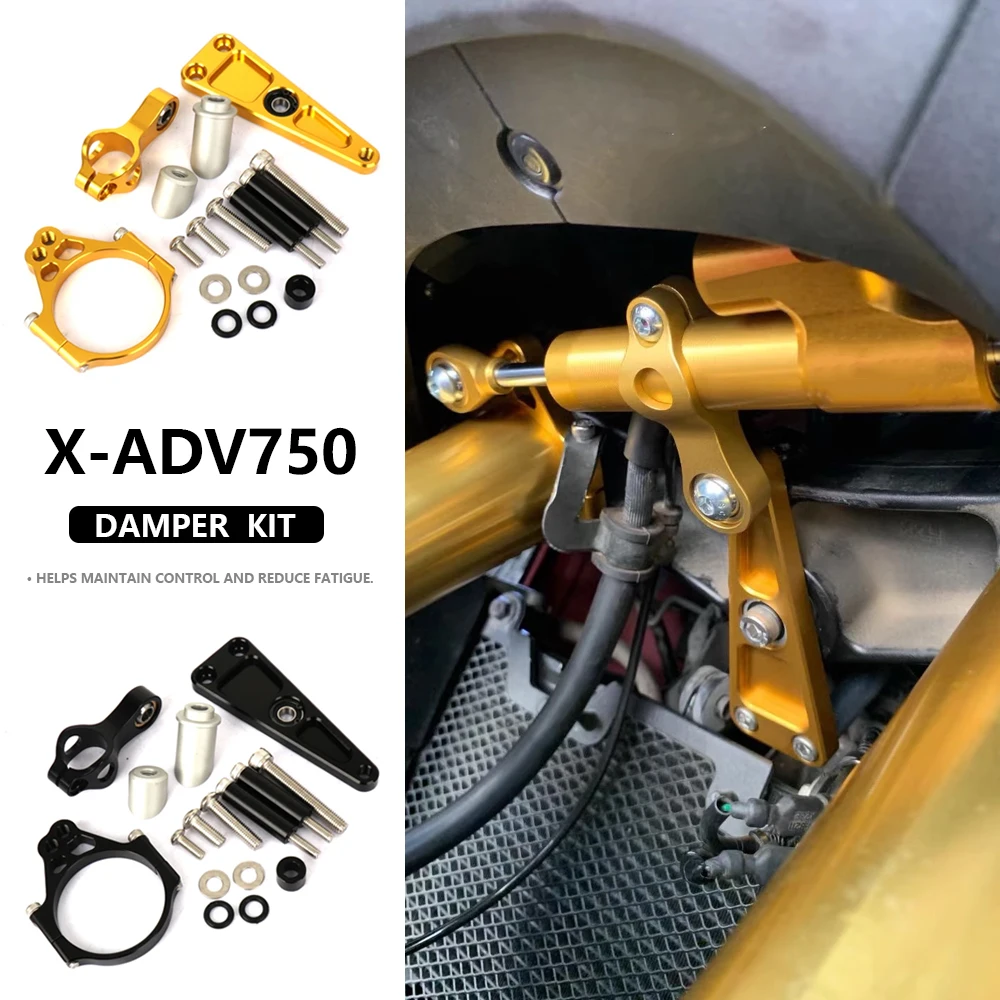 

X-ADV XADV750 New Motorcycle CNC Adjustable Steering Damper Stabilizer Bracket Mounting Kit For Honda NSS750 NSS 750 2021 2022
