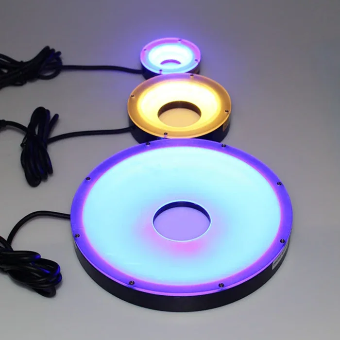 Machine Vision Light Shadowless LED Ring Light with Diameter 145*100mm for Microscopes & Industrial Cameras Inspection