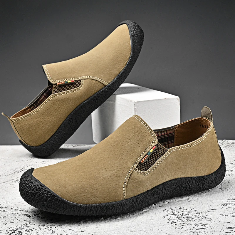 

2026 Spring New Trendy Fashion Low cut Lazy Comfortable Outdoor Large Handcrafted Fashion Casual Men's Shoes