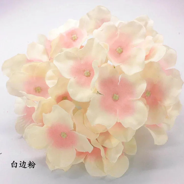 50 Pieces 27 Artificial Hydrangea Heads DIY Flower Wall Wedding Pathway Boot Background Decoration Arch Flower Arrangement