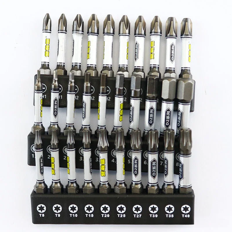 

New 1/4 Screwdriver Bit Set Impact Drill Batch Head Torx Hexagonal Cross Head Magnetic Tamper Proof Screwdriver Bits