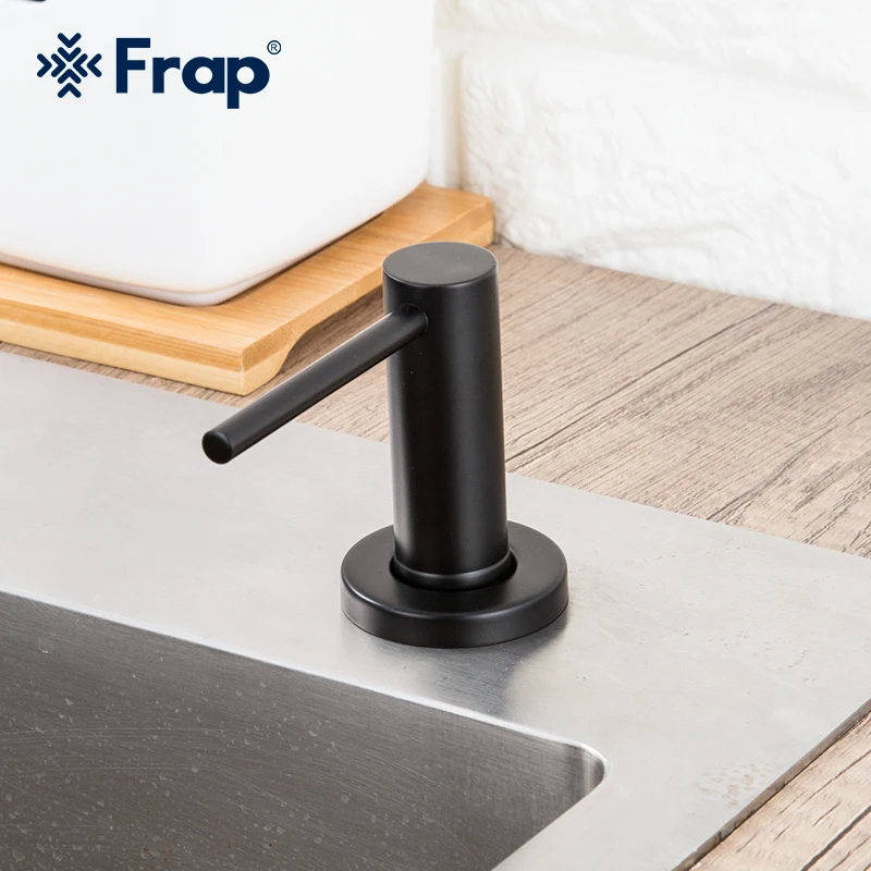 Frap Deck Mounted Hand Soap Dispenser Stainless Steel Liquid Soap Bottle Kitchen Accessories F405-1D