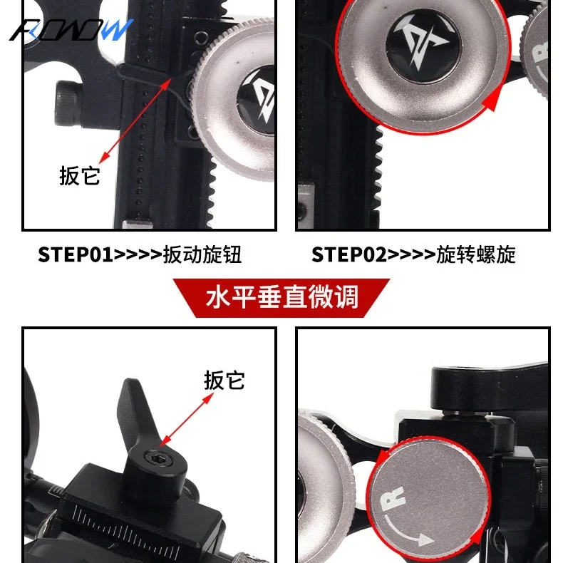 ROWOW Second-generation Shooter Long Rod Sight Compound Pulley Bow Fine-tuned To Install 4/6/8x Scope