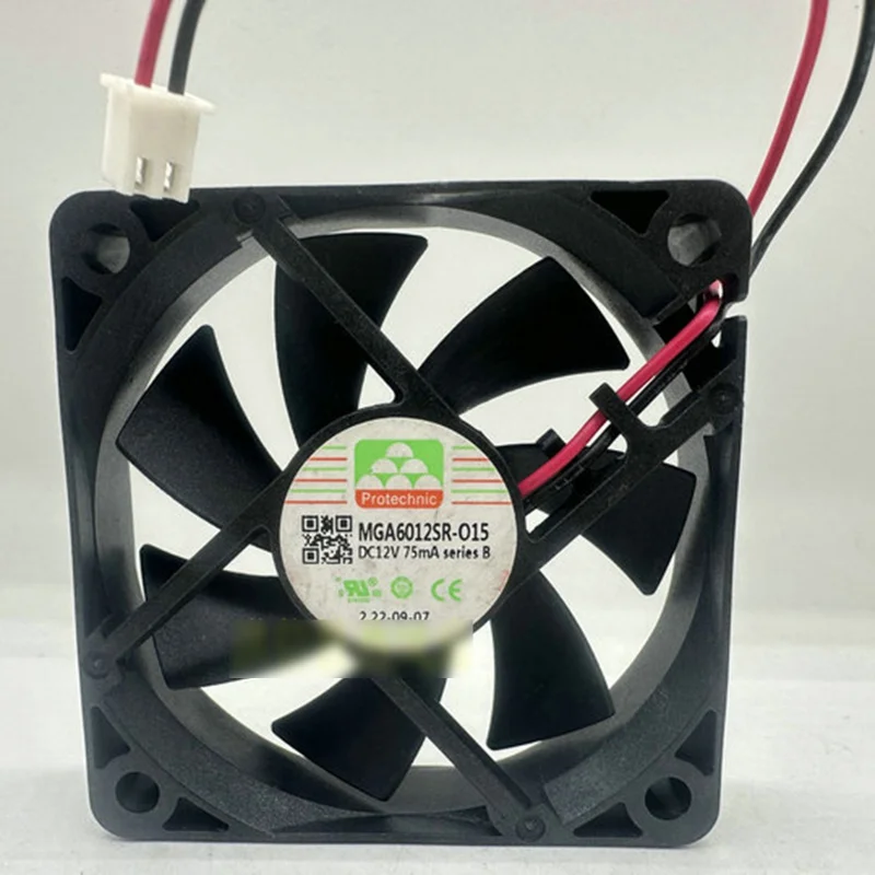 

M New Protechnic MGA6012SR-O15 DC12V 75mA 2 wire cooling fan#QW