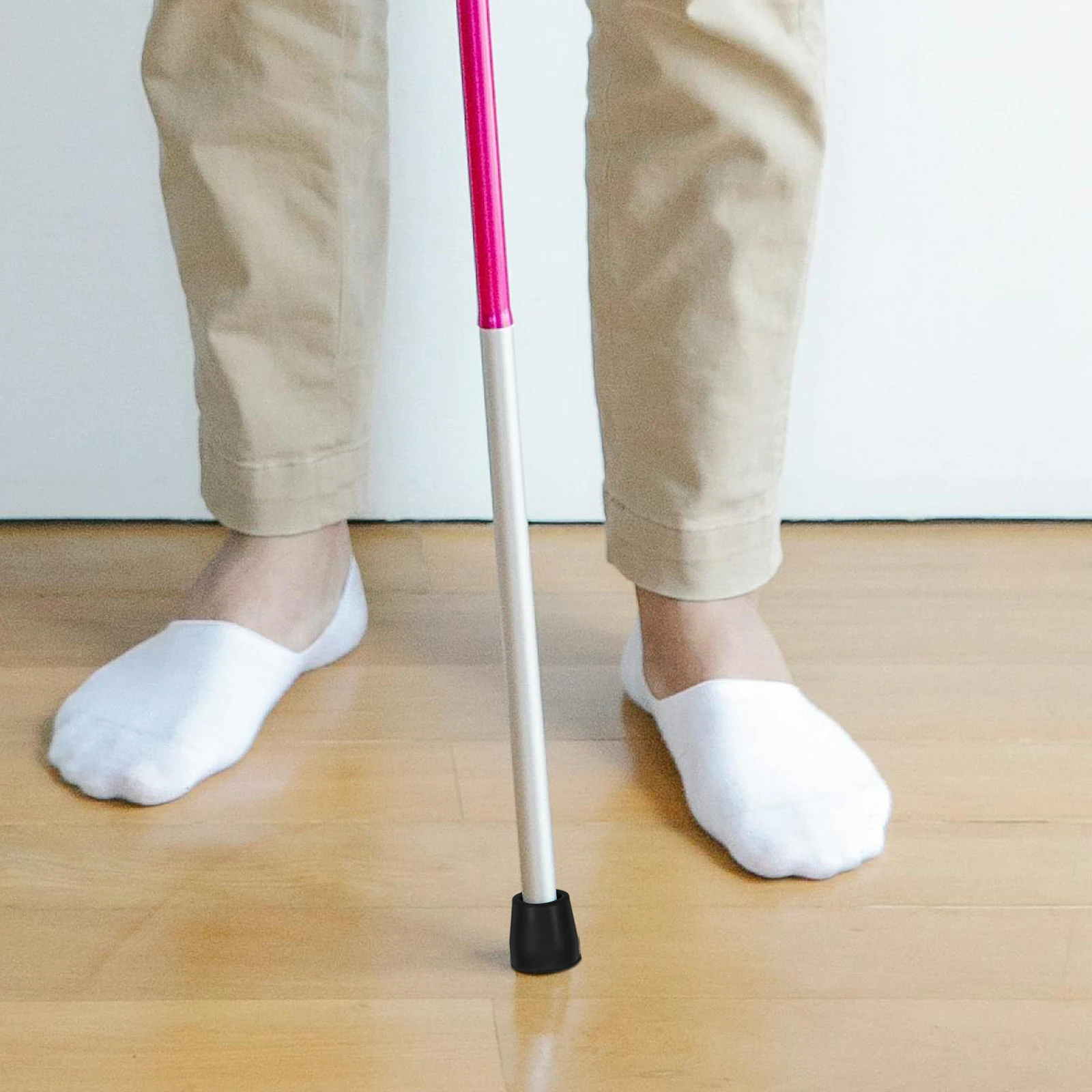 

Walker Foot Pads Rubber Tip for Cane Roller Replacements Accessories Crutch Steel Crutches