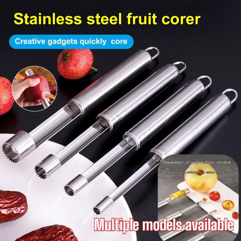 Stainless Steel Fruit Pitting Tool for Hawthorn Red Date Corer Kitchen Assistant Kitchen Essential / Lightweight and Durable