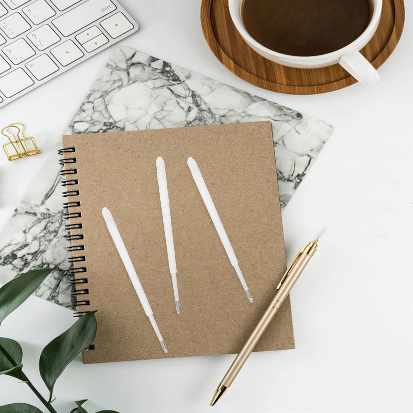 

100 Pcs Refill Beadable Pens Refills Ballpoint Ink Black for Sketching Office Supplies Replace