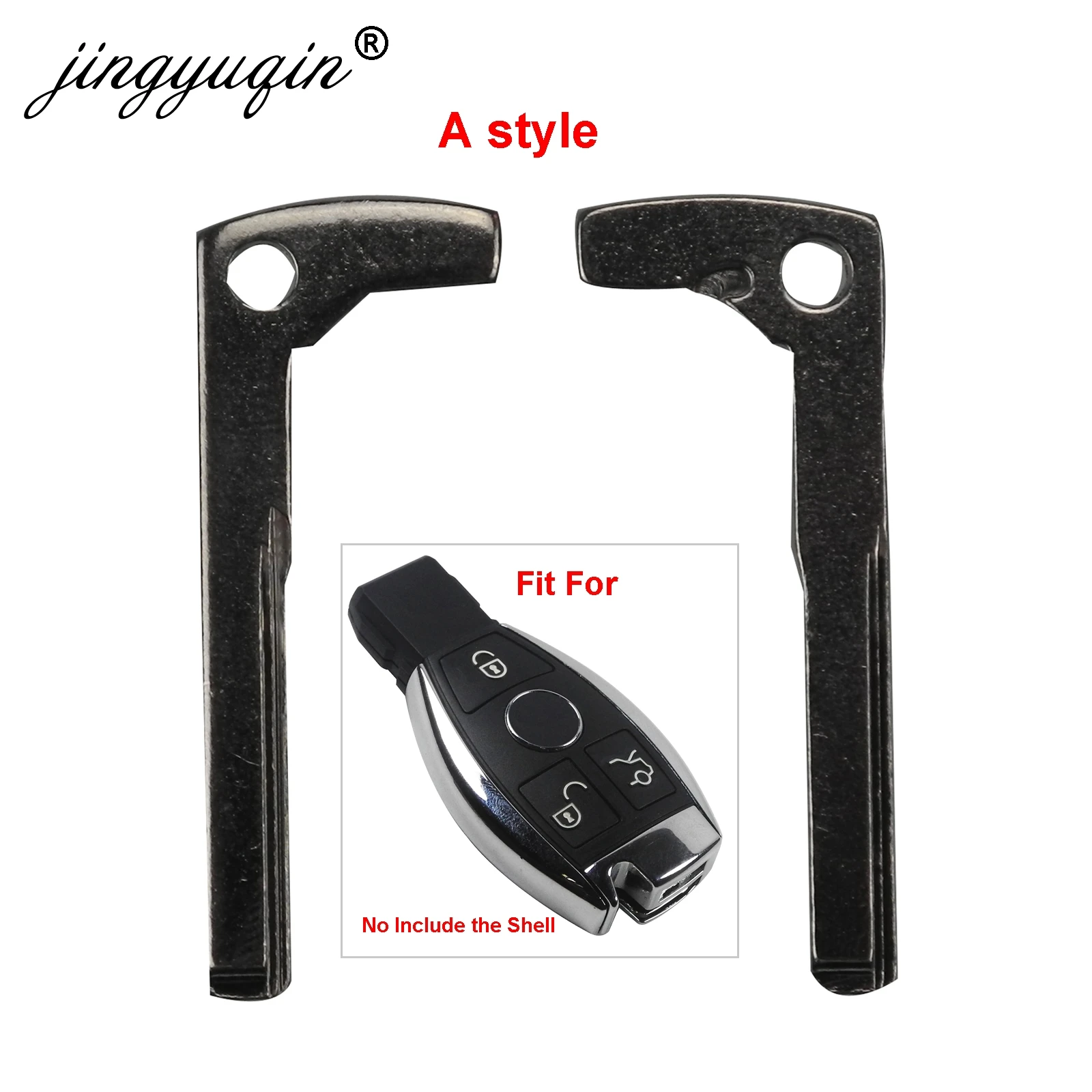 Para llave para Mercedes para Benz E S G clase CLk SLK ML Sprinter sin cortar hoja clave remoto Fob hoja sin cortar negro clave
