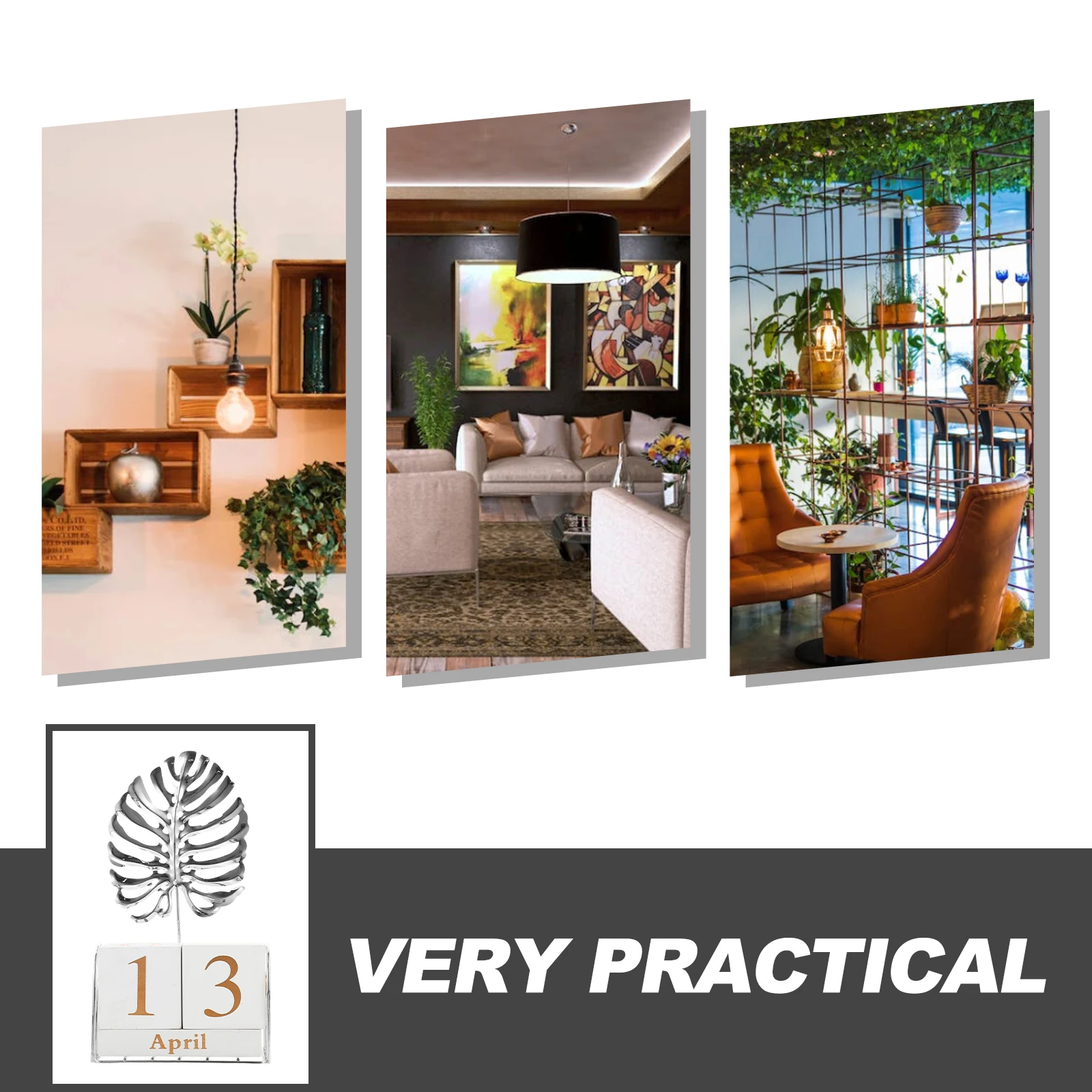 

Totortoise Back Leaf Calendar Ornament Block for Desk Vintage Decor Desktop Calendars Cube Square Decoration