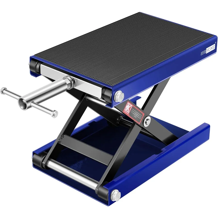 

Мотоциклетный подъемник, ножничный домкрат, стальной широкий подъемник, центральная подставка, емкость 1100 фунтов для мотоциклов, квадроциклов, грязевых велосипедов, синий