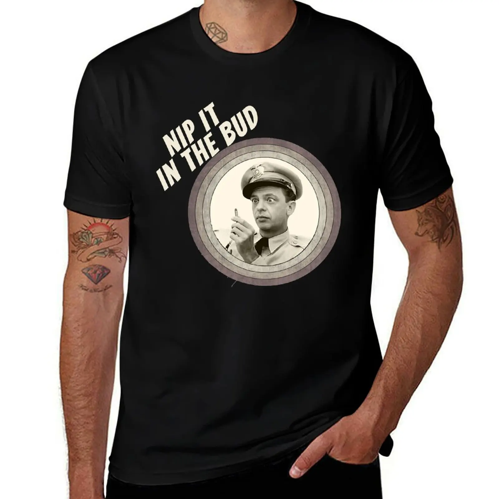 

Vintage Andy Griffith Nip It In The Bud Retro 1960s T-Shirt anime t shirts oversize t shirts for man slim fit T-shirt