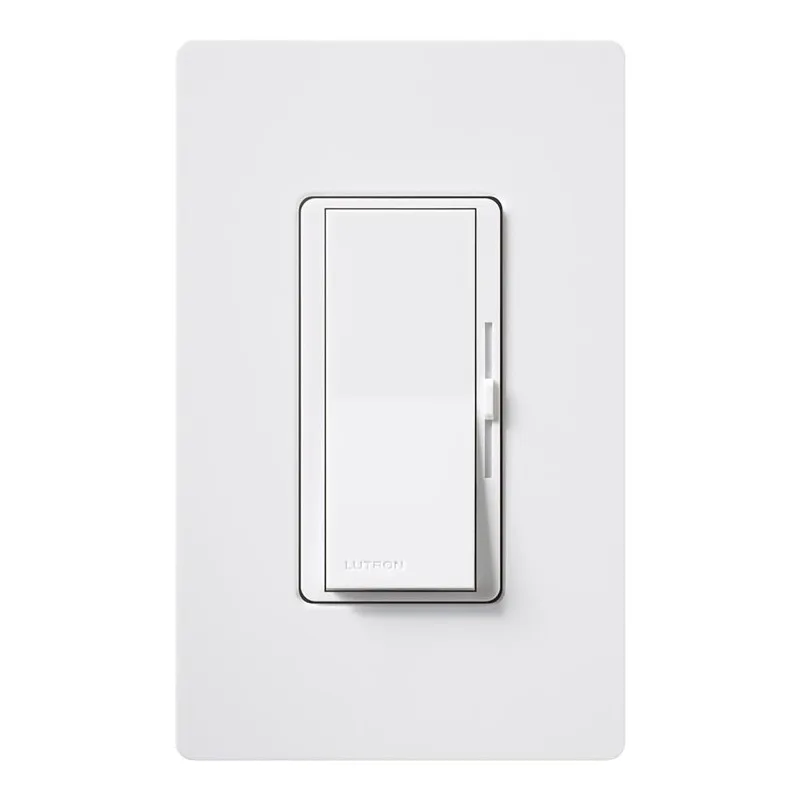 Lutron Diva LED+ Dimmer Switch for Dimmable LED, Halogen and Incandescent Bulbs, 150W/Single-Pole or 3-Way, DVCL-153P-WH