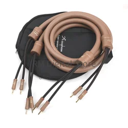 a pair High quality  hifi OCC speaker cable