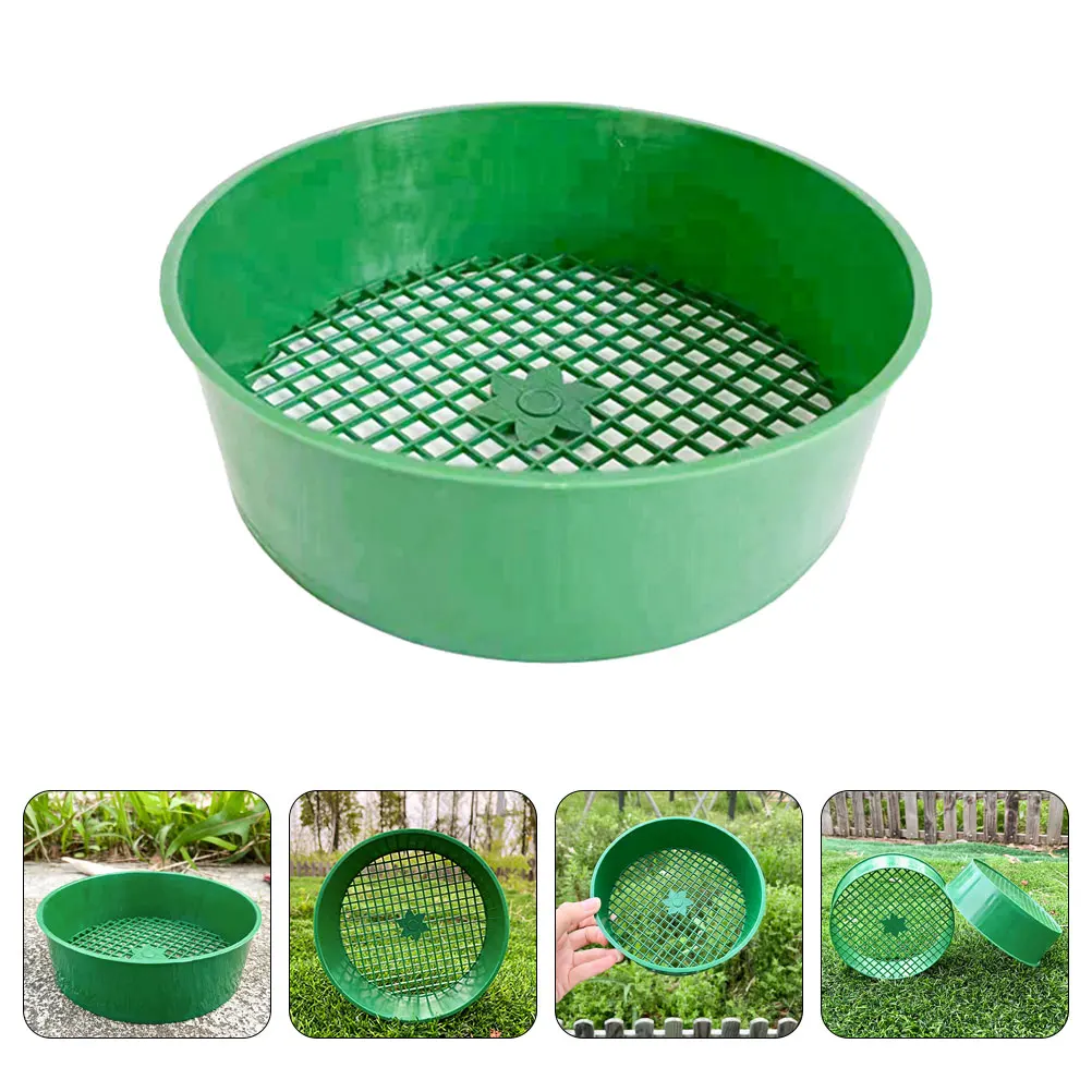 2pcs Garden Soil Sifter 6 Inch Stainless Steel Sand Sieve Fine Mesh Sand Worm Castings Reusable Efficient Durable