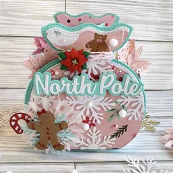 KSCRAFT Santa Bags metalowe wykrojniki szablony do scrapbookingu dekoracyjne wytłaczanie kartki DIY