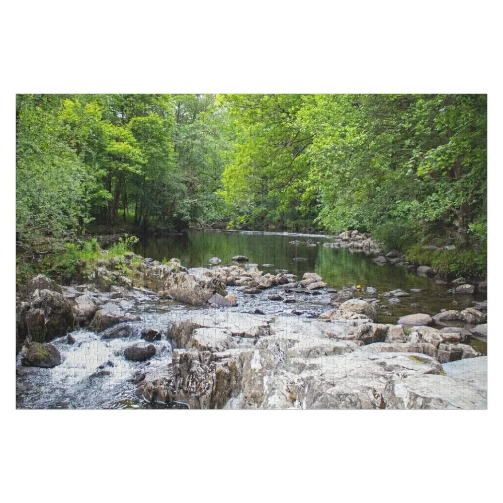 

River running through Betws y coed in North Wales Jigsaw Puzzle Custom Gift Picture Puzzle