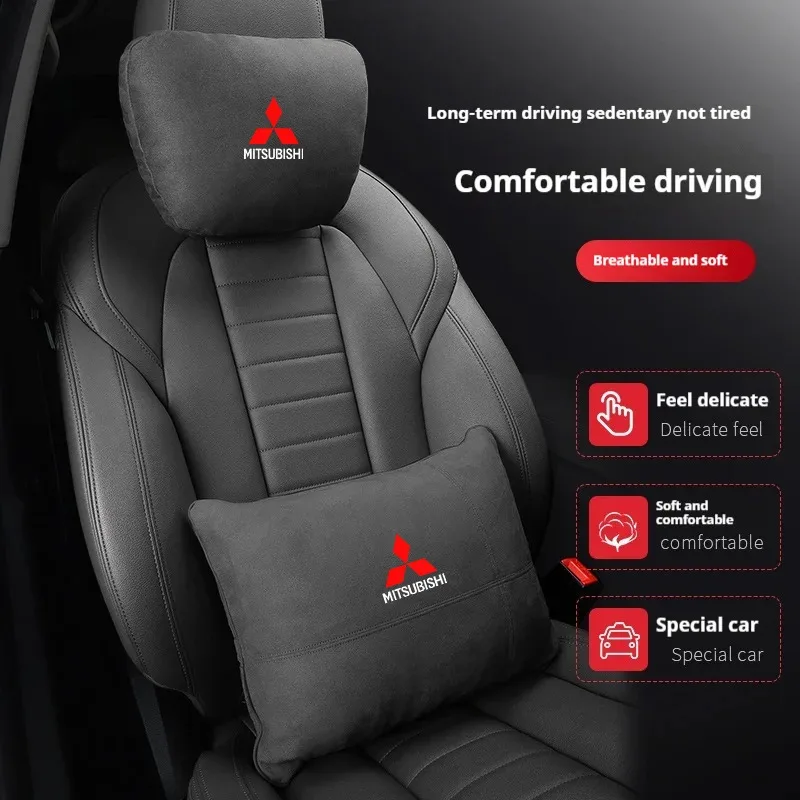 Для Mitsubishi Outlander Pajero Asx Lancer Evolution X L200 Ralliart автомобильный подголовник, подушка для поясничного отдыха, поддержка шеи, подушка для шеи