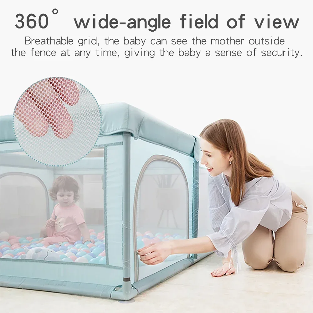 Baby Playpen Children Indoor Game Fence Newborn Crawling Protection Fence Ball Pool Foldable Kids Safety Barrier F05