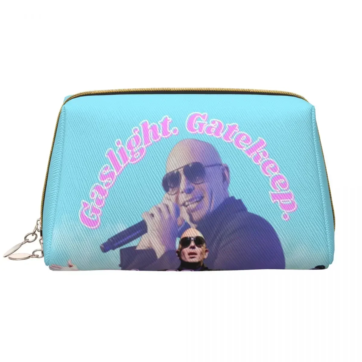 Cute Mr Worldwide Says To Girlboss Travel Toiletry Bag for Women Pitbull Makeup Cosmetic Organizer Beauty Storage Dopp Kit