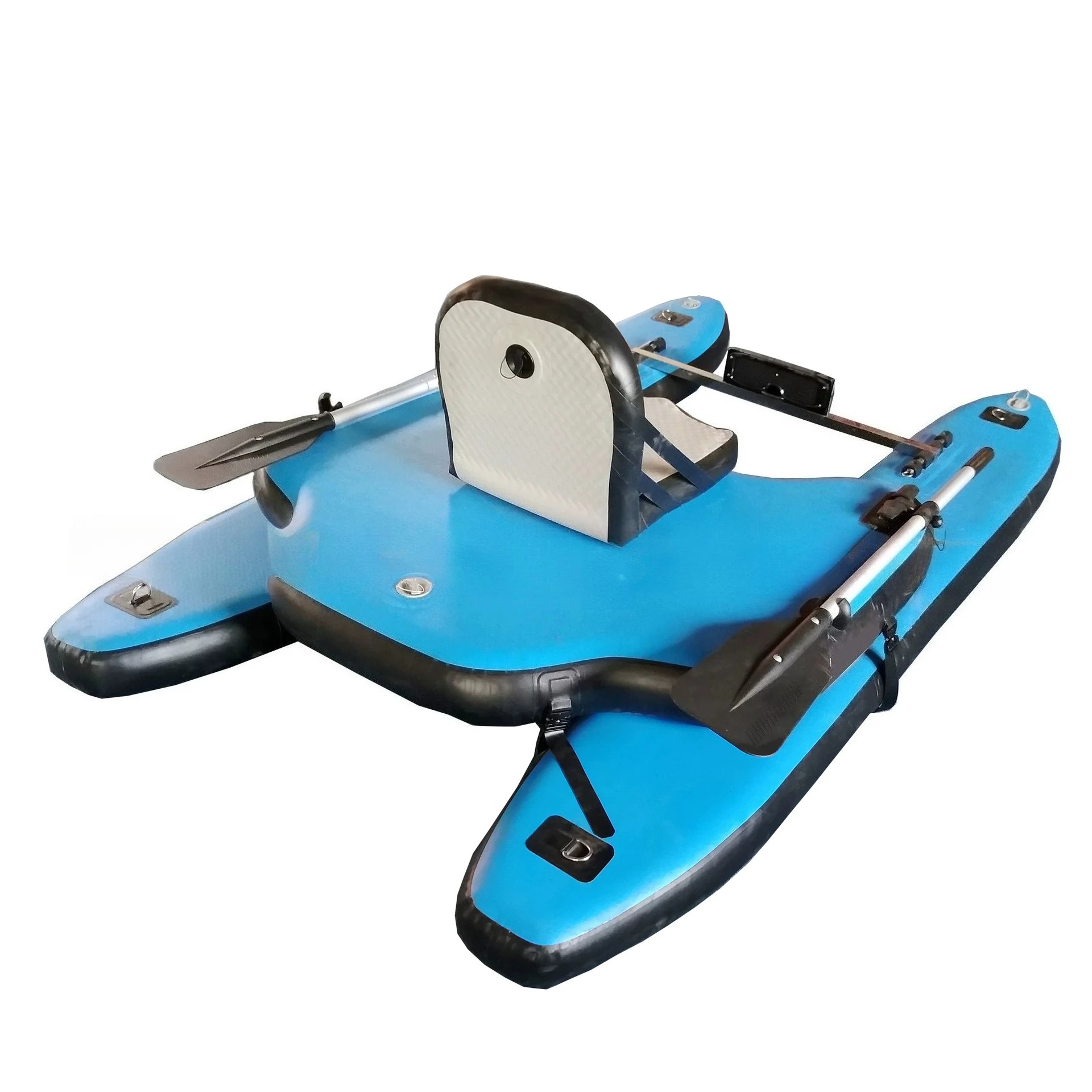 Catamaran inflatable boat rubber boat padded assault boat hovercraft wear-resistant Luya fishing boat