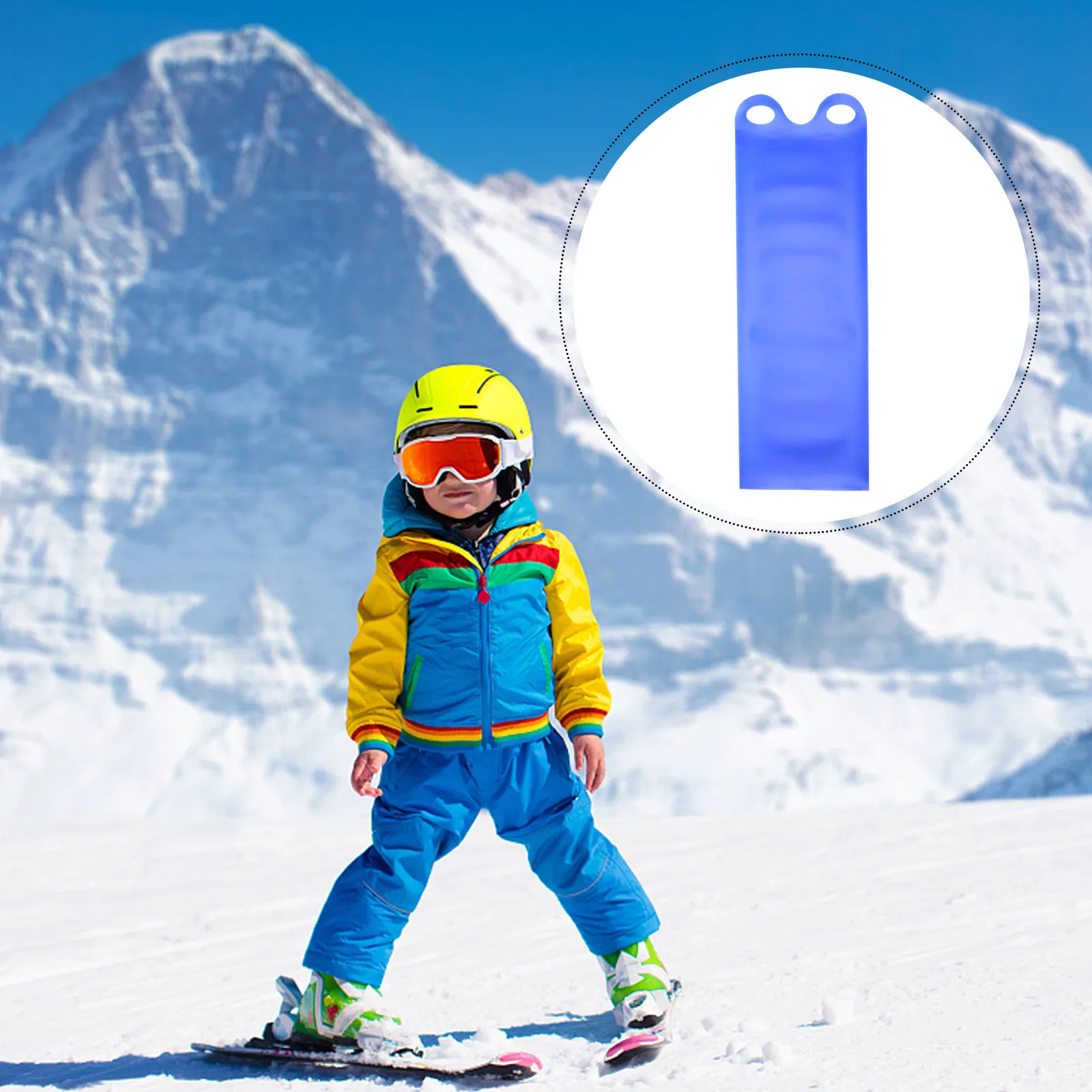 

Детская доска для катания на лыжах (1 шт.), маленькая уличная доска для катания на льду и снегу, креативная доска с полой ручкой для развития баланса и стабильности у детей, для веселых занятий спортом