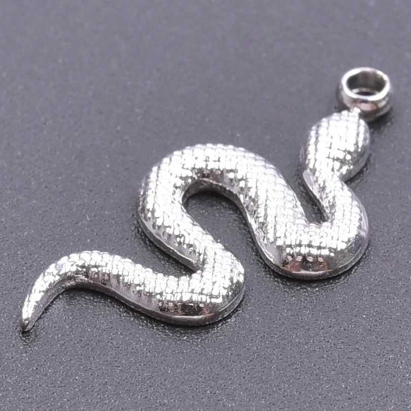 6 pièces/lot accessoires de mer coquille conque serpent pendentif breloques en acier inoxydable pour la fabrication de bijoux en vrac collier à faire soi-même boucles d'oreilles matériel