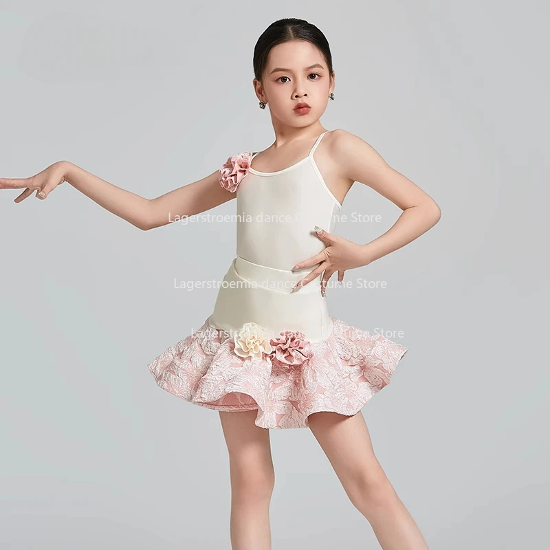

Cha Cha Rumba Tango Latin Dance Dress for Girls Samba Salsa Dancing Costume Kids Professional Competition Ballroom Dance Dresses