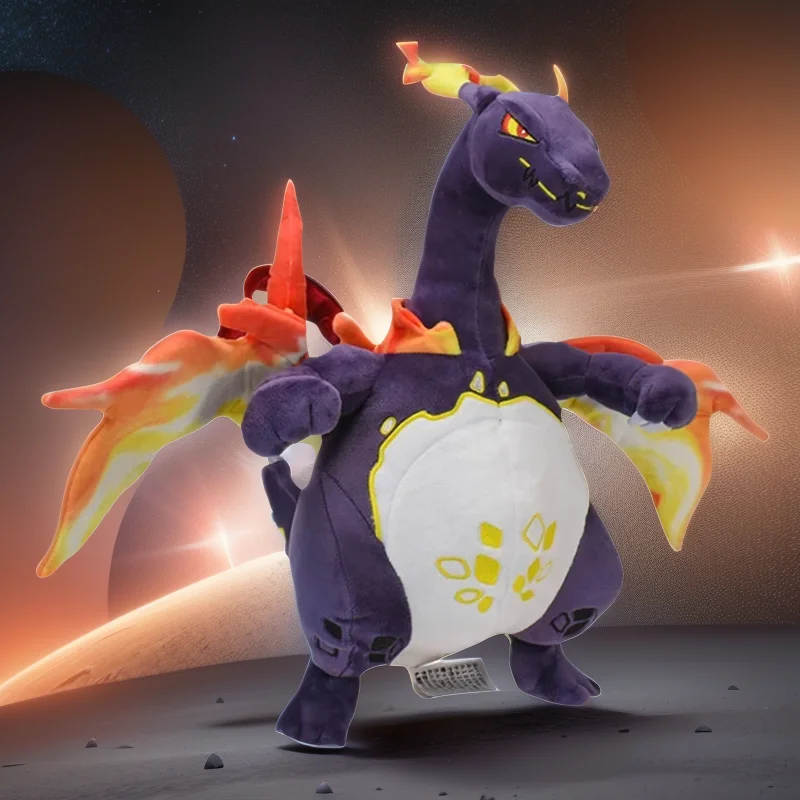 

Pokemon LEGENDS Z-A Gigantamax Charizard 21 inches Plush Toy , Scarlet Violet Purple Dragon , Sword and Shield Stuffed Animal