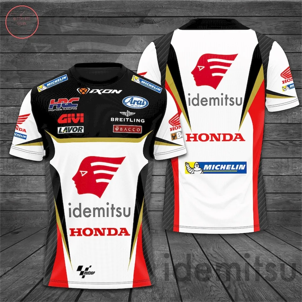 New Fashion Men's T-Shirt MatoGP Repsol Honda Racing Team 3D Printing Adult Clothing Cycling Top