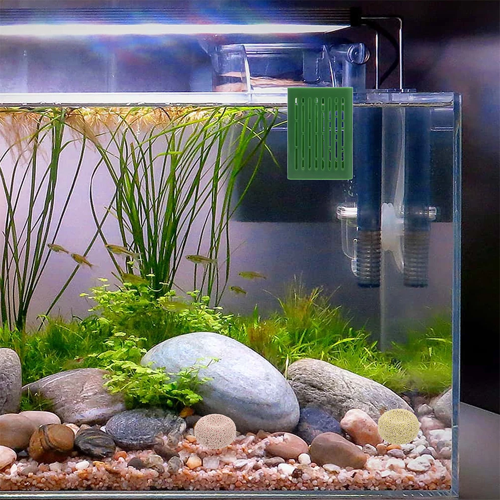 

Hydroponic Plant Aquatic Cups Holder Fish Tank Decor Spacesaving ABS Aquarium Accessories Wall Hanging Aquarium Accessories