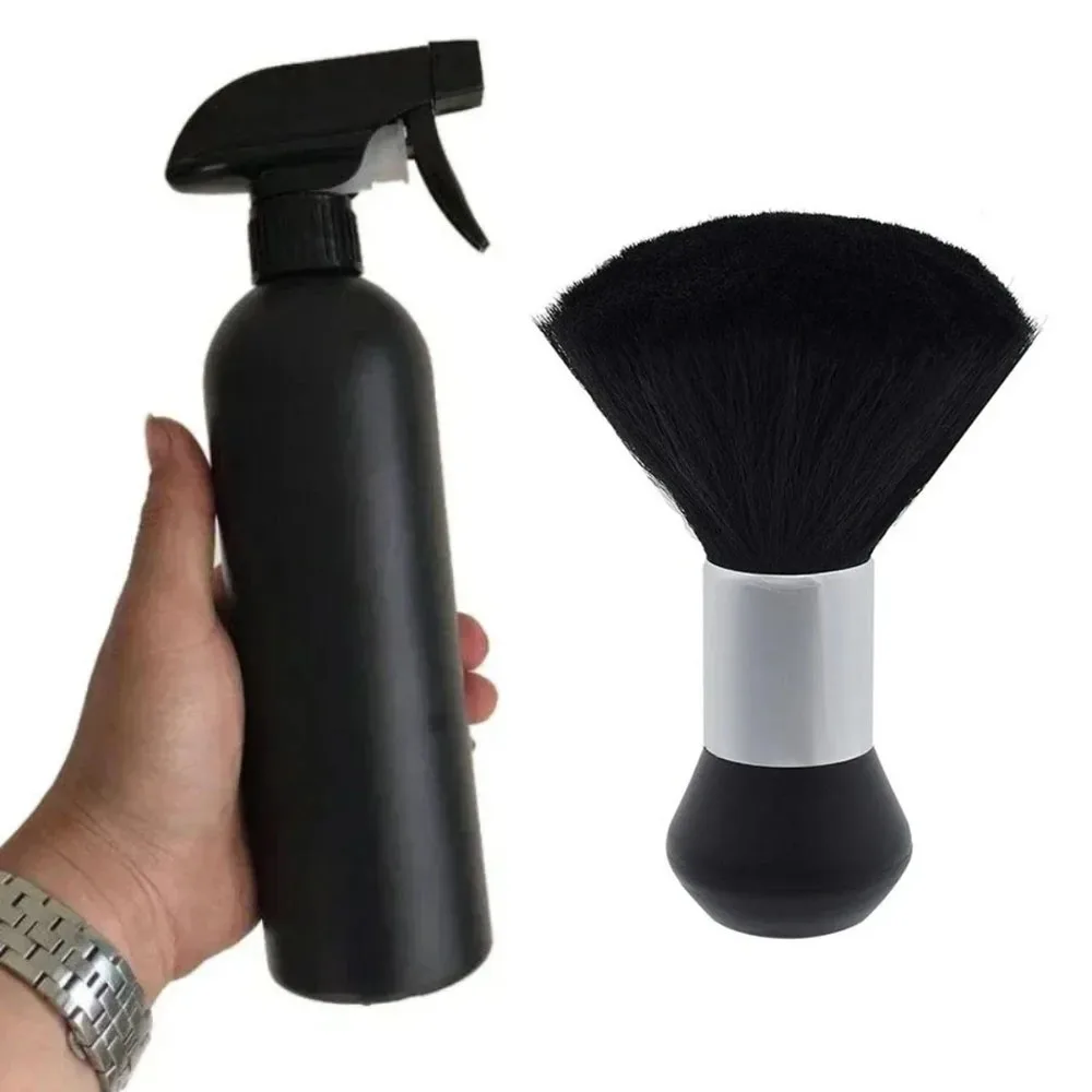 

Professional Barbershop Tools Spray Bottle Cleaning Brush Salon Neck Duster Cleaning Brush Hair Styling Tool Styling Accessories