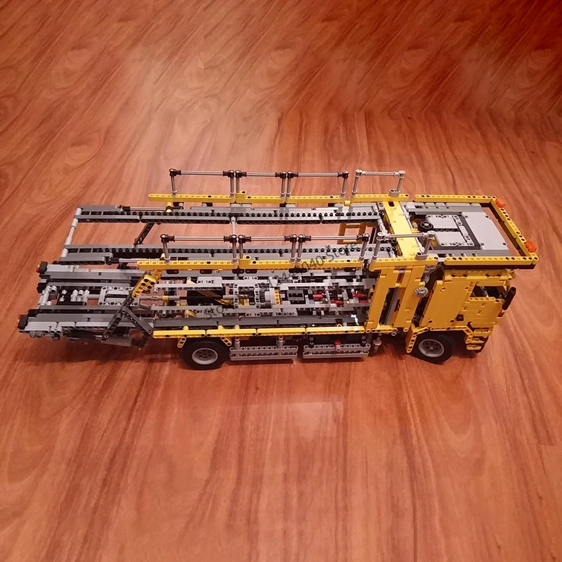 MOC Customized Set Technical Car Transporter MOD-42009 Mobile Crane MK II Model Building Blocks DIY Bricks Toys For Kids Gifts