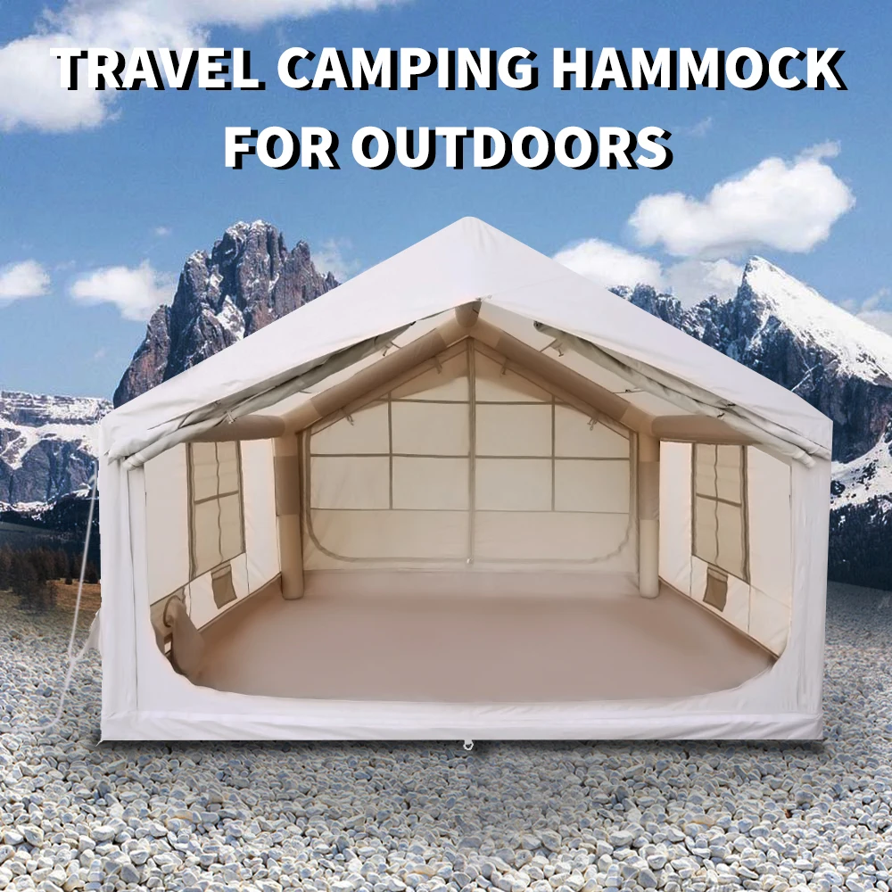 Inflatable Camping Tent, 420D Oxford Cloth 250 x 300 x 210 cm, 4 Season Glamping House