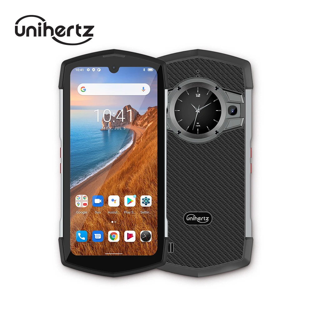 Unihertz Ticktok, Ponsel Pintar 5G Kasar dengan Layar Ganda Android 11 IP68 Standar Dual-5G-SIM Kartu Sub Layar