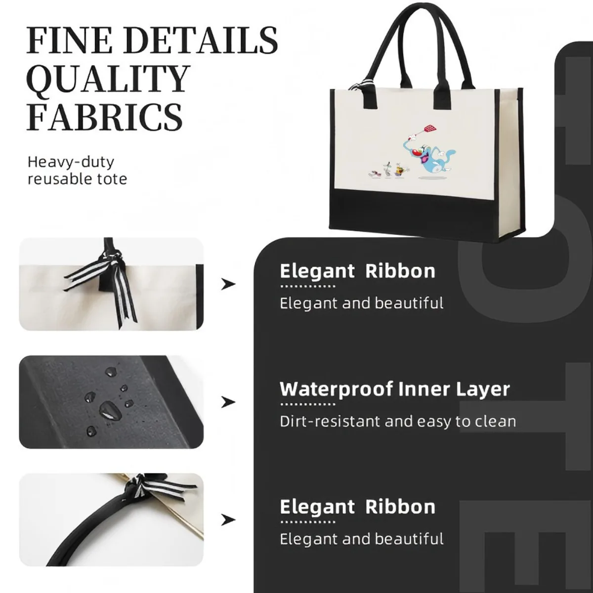 BOPE 2026 جديد وصول موضة عملية واسعة قابلة لإعادة الاستخدام حمل حقيبة نمط طباعة 2 لهجة الثقيلة حقيبة كتف كبيرة لجميع Da #5