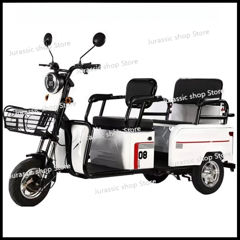 

New Electric Tricycle Adult Electric Tricycle Small Scooter Adjustable Seat Pick Up and Drop Off Children with Mobility Scooter