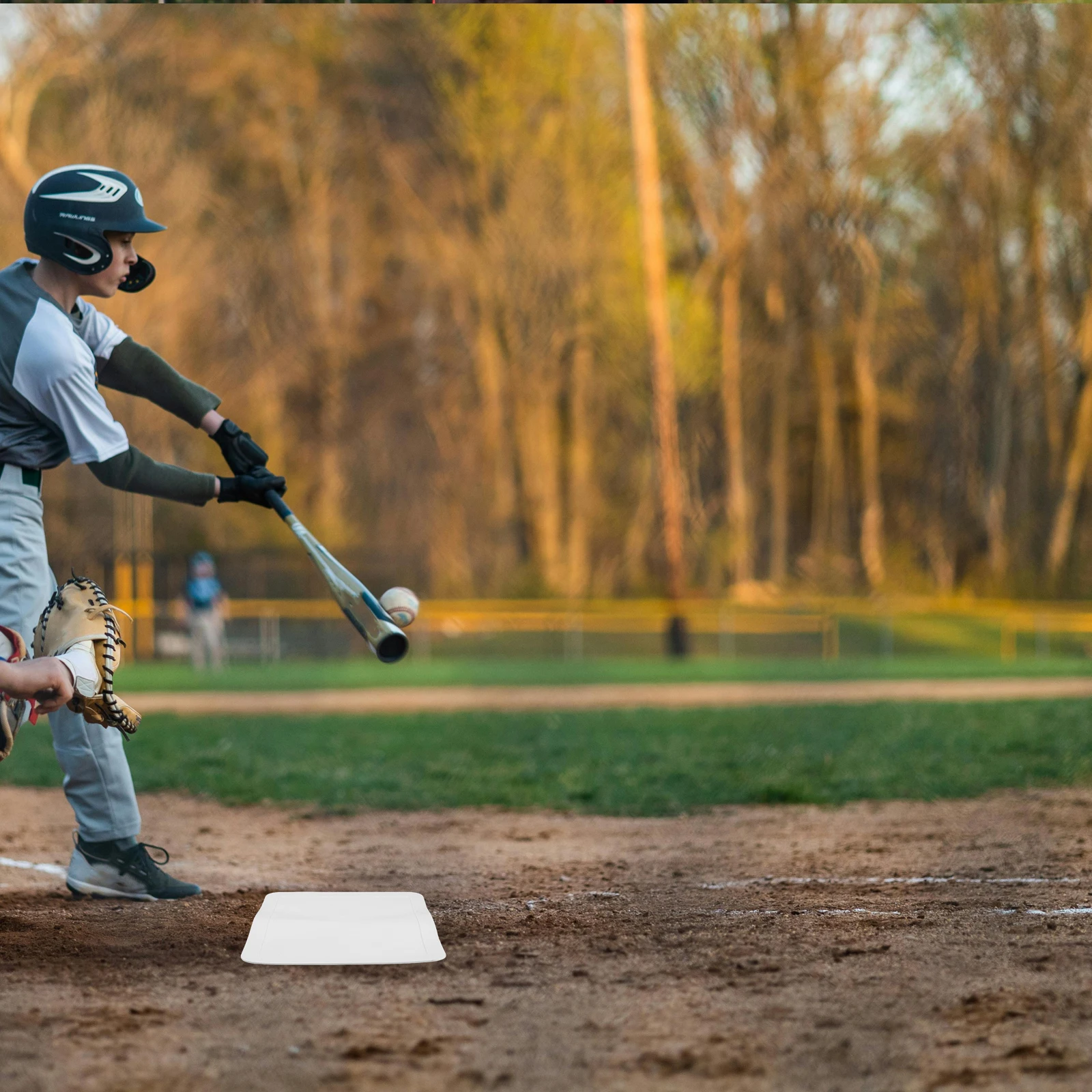 

Baseball Landmark Markers Weather Resistant Pitcher Training Plate for Field Practice Portable Base Plates Outdoor