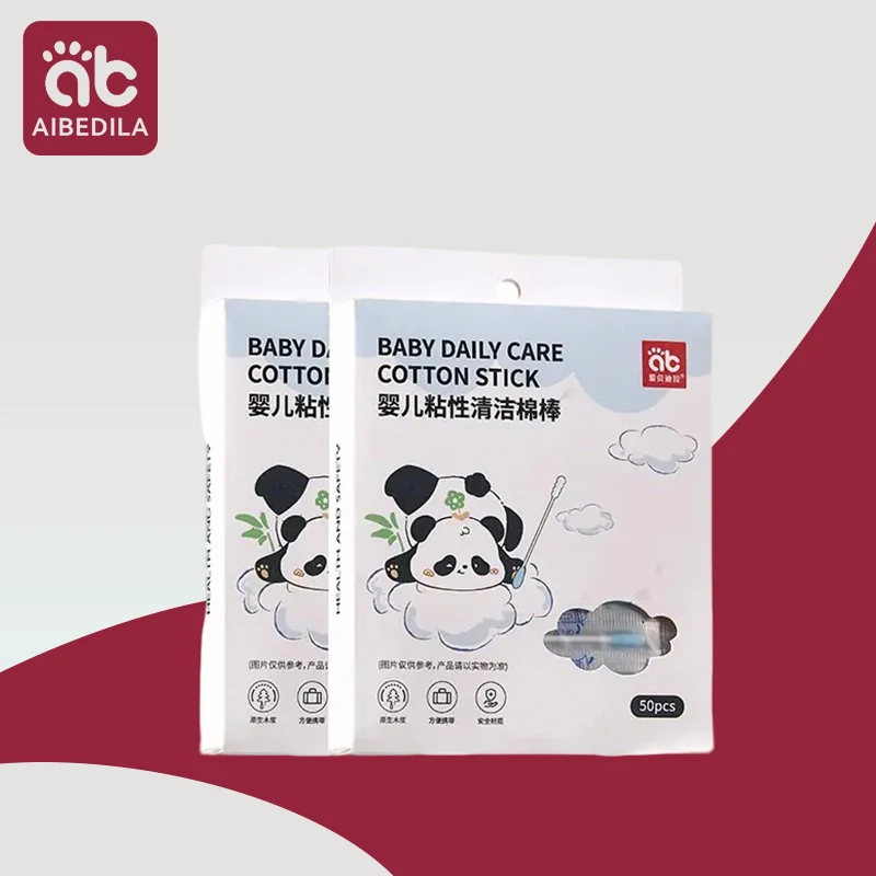 

baby sticky cotton swab double tips ear and nose multifunctional cleaning stick Bamboo Cotton Swab buds Makeup Cleaning Kid Baby