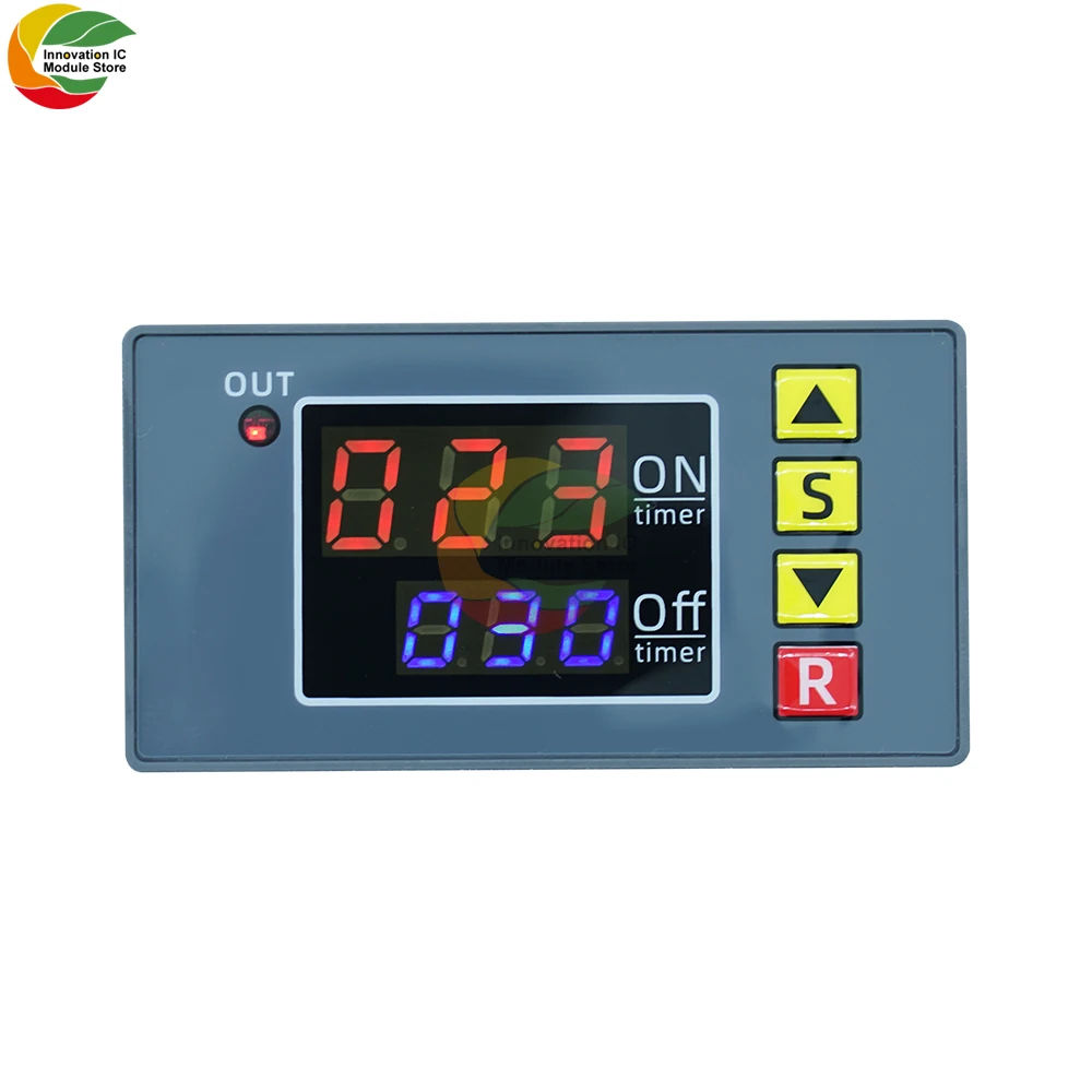 T3231 Digital Time Delay Relay LED Display Cycle Timer Control Switch Adjustable Timing Relay Time Delay Switch 12V/24V/110-220V