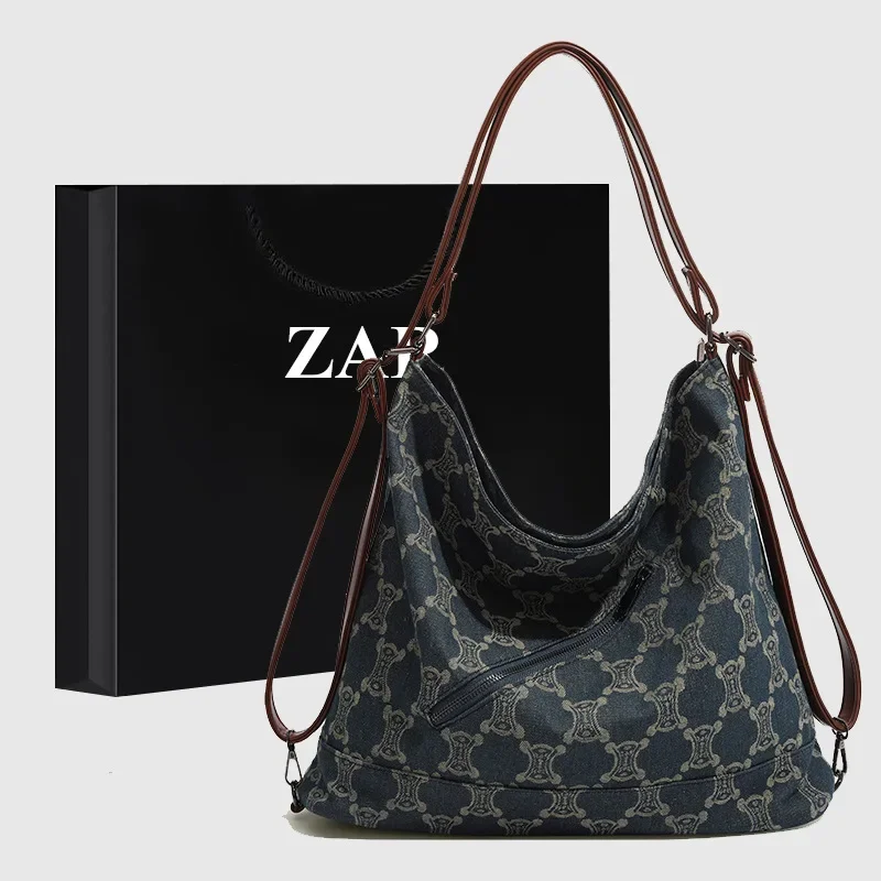 2023 Trendy New Retro Tote Women\'s Bag Niche Design Large Capacity Commuting Backpack High-end Single Shoulder Crossbody Bag